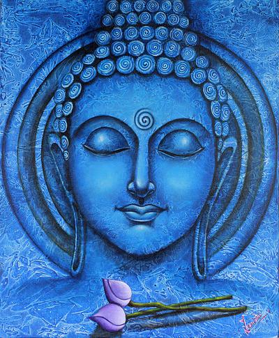 buddha-art-blue-image