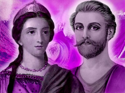 ST GERMAIN AND LADY PORTIA I THINK VIOLET FLAME